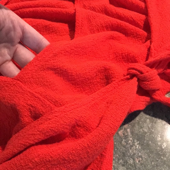 Madewell wrap in vibrant red. - Picture 5 of 5